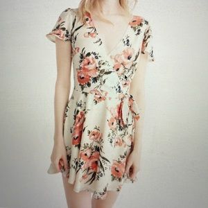 Abercrombie and Fitch floral wrap dress